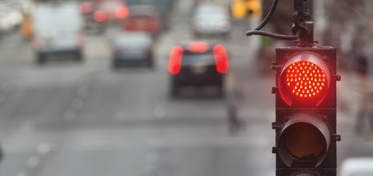 Rote Ampel überfahren